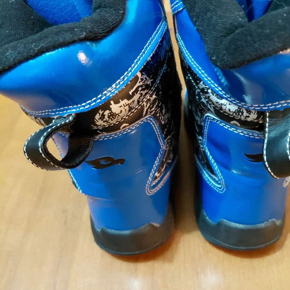 Tony Hawk Boy's Thermolite Boots Blue / Black/Silver - Winter/ Snow - Sz 5 - Picture 4 of 9